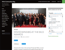Tablet Screenshot of condoblog.minto.com